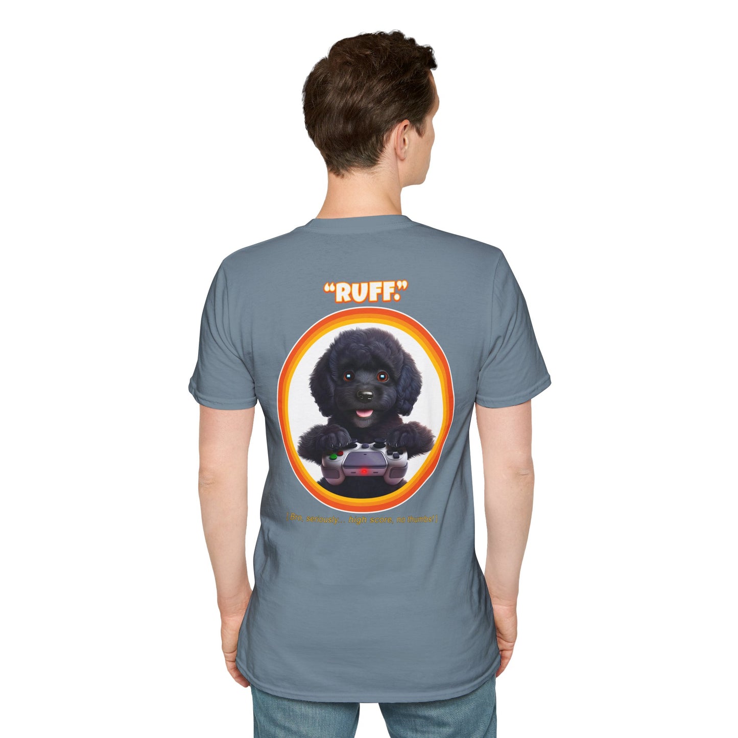 Black Poodle Ruff (Orange)