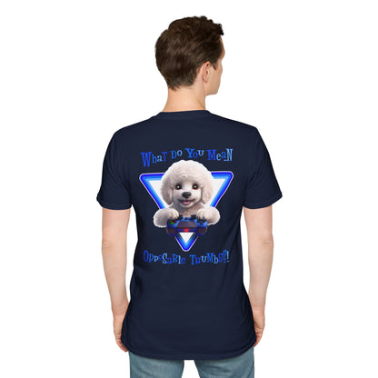 White Poodle What? (Blue)