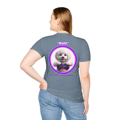 White Poodle Ruff (Purple)