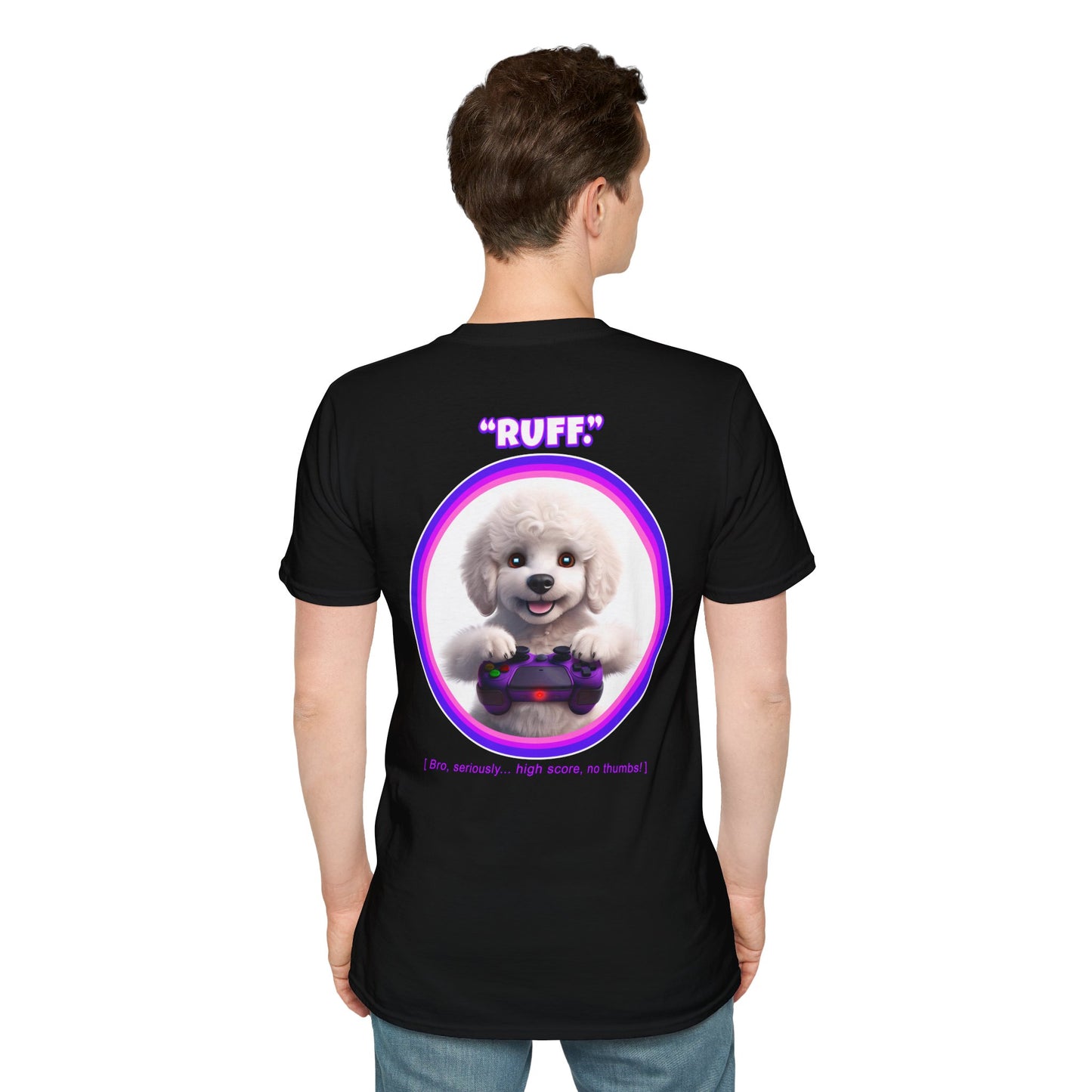 White Poodle Ruff (Purple)