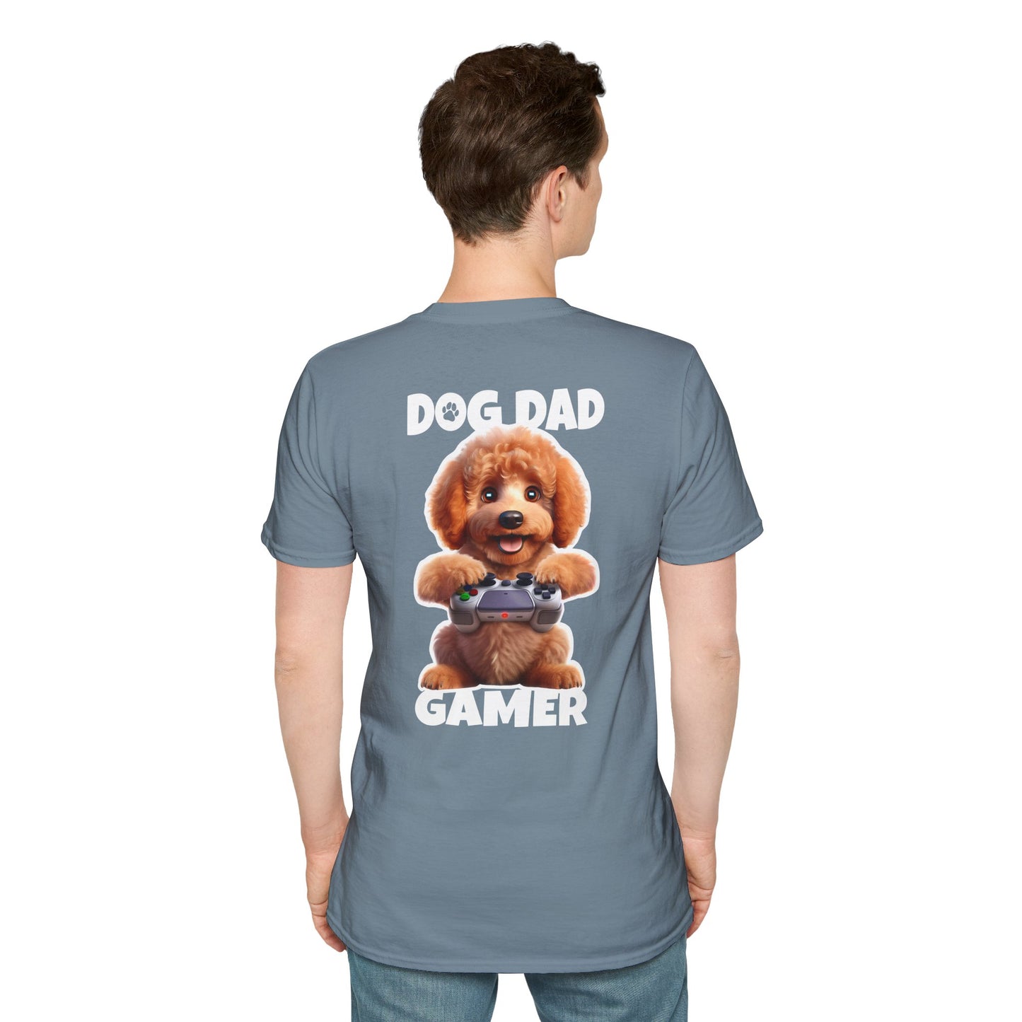 Red Poodle Has Dad