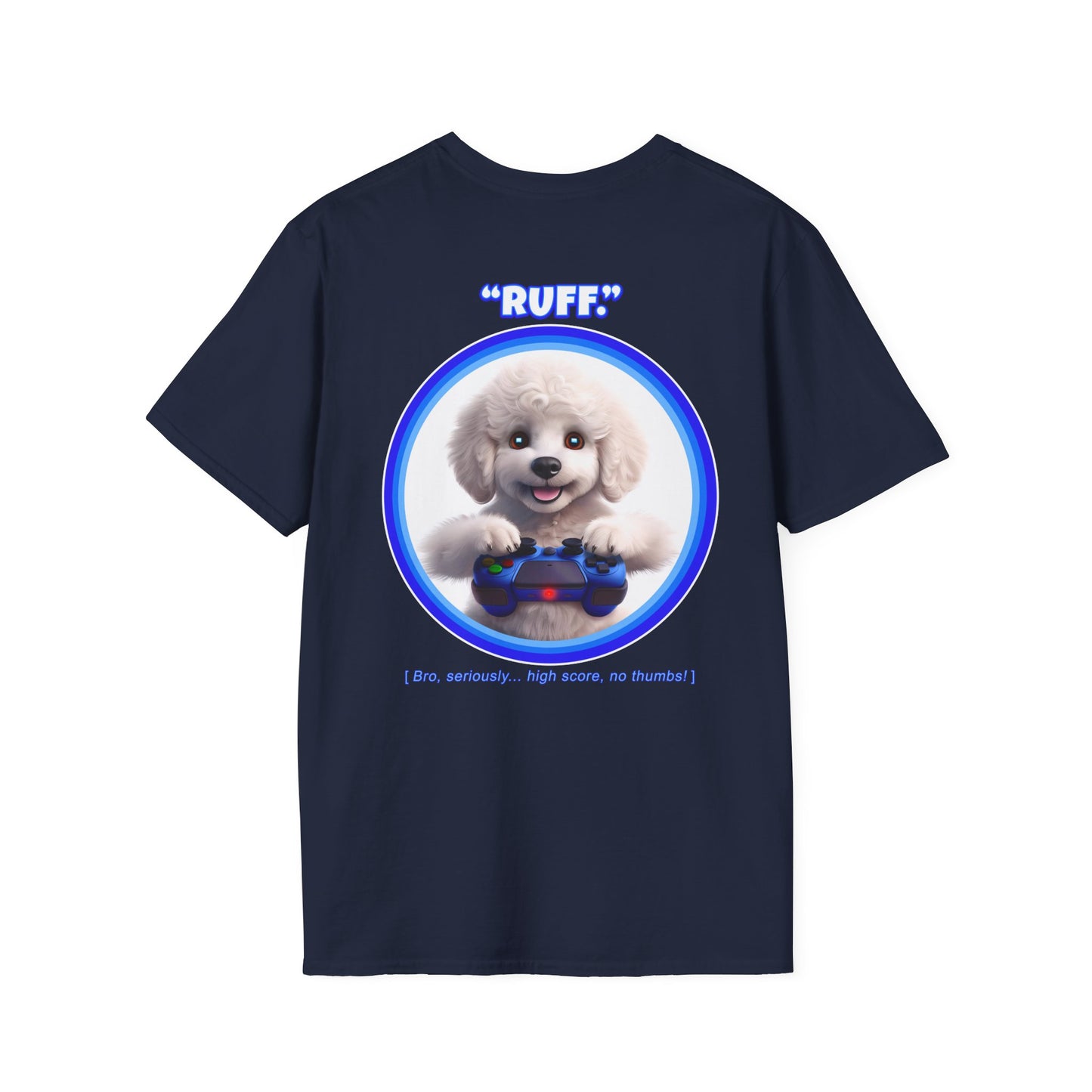 White Poodle Ruff (Blue)