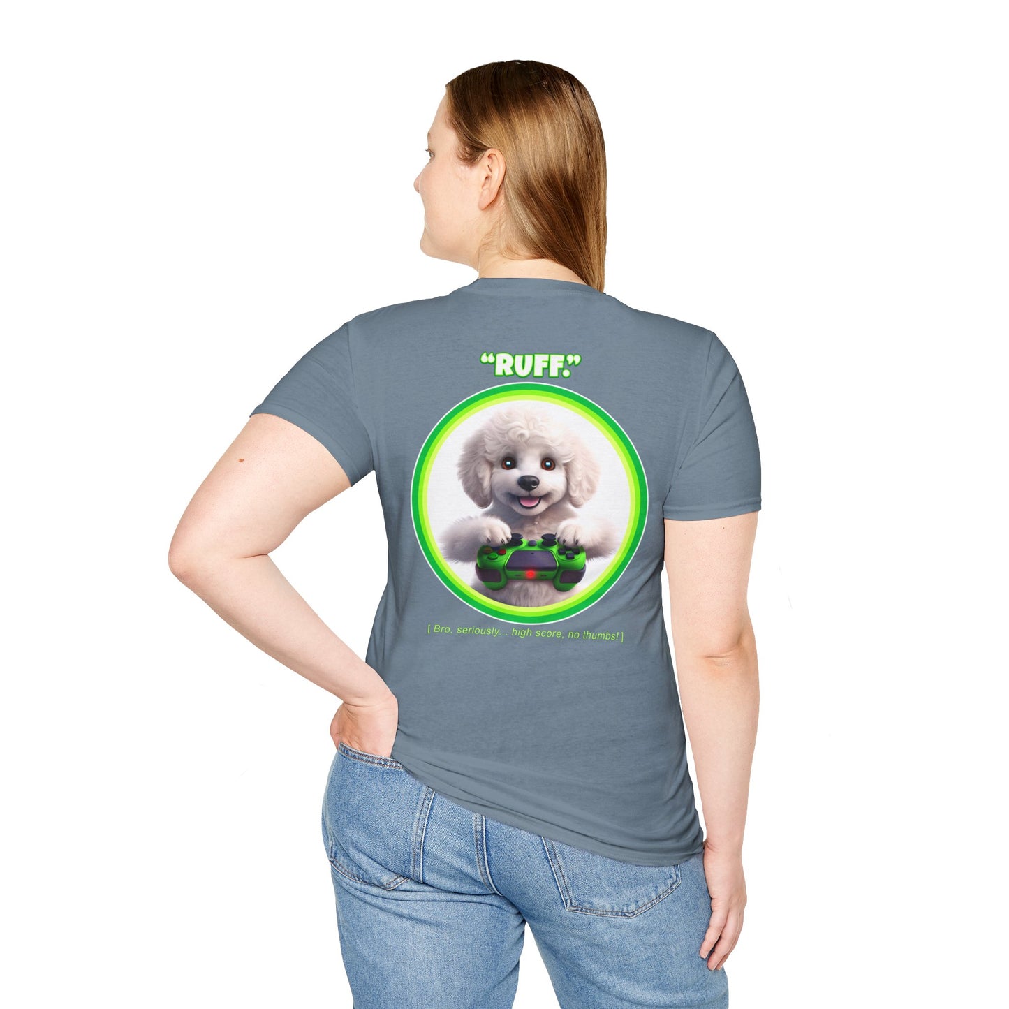 White Poodle Ruff (Green)