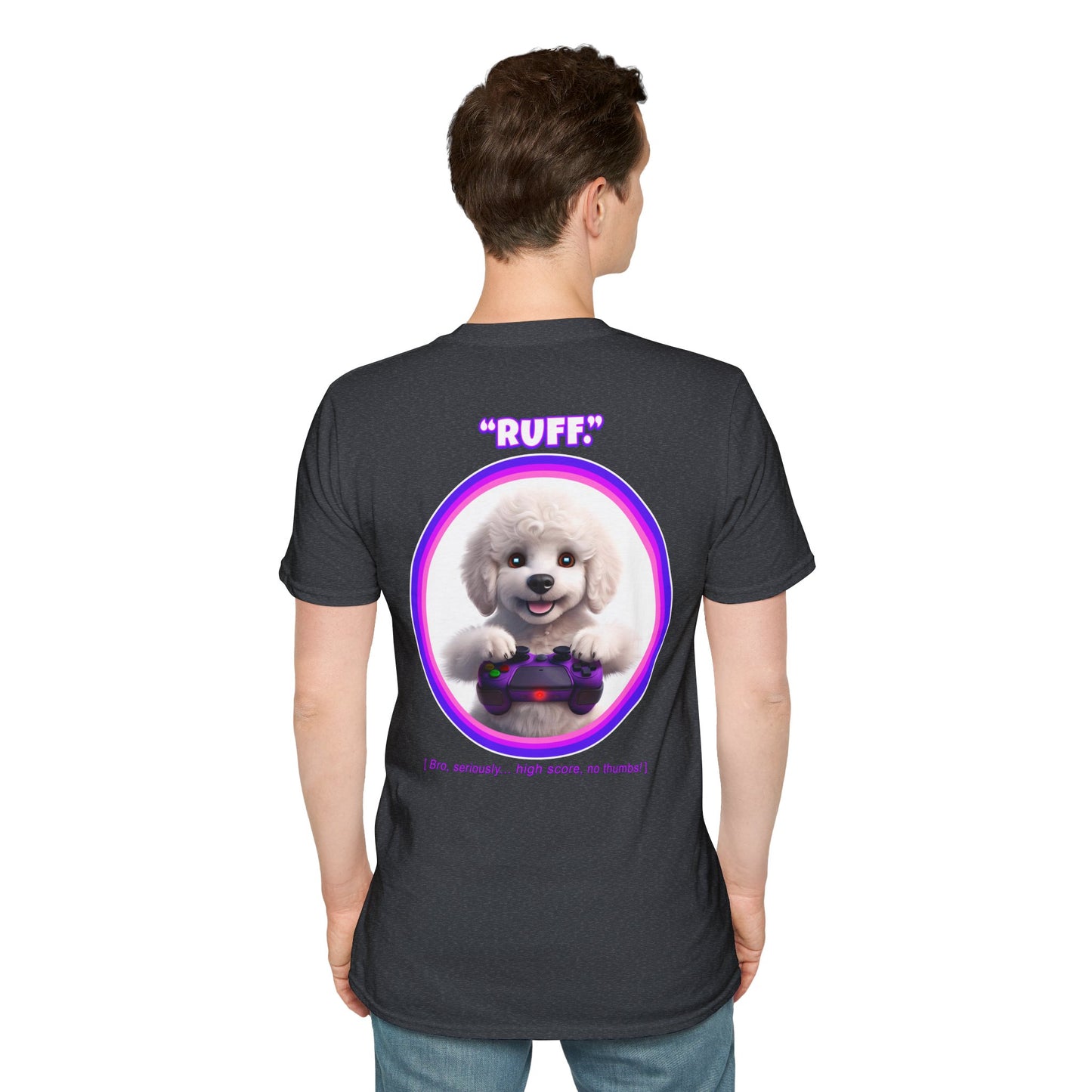 White Poodle Ruff (Purple)