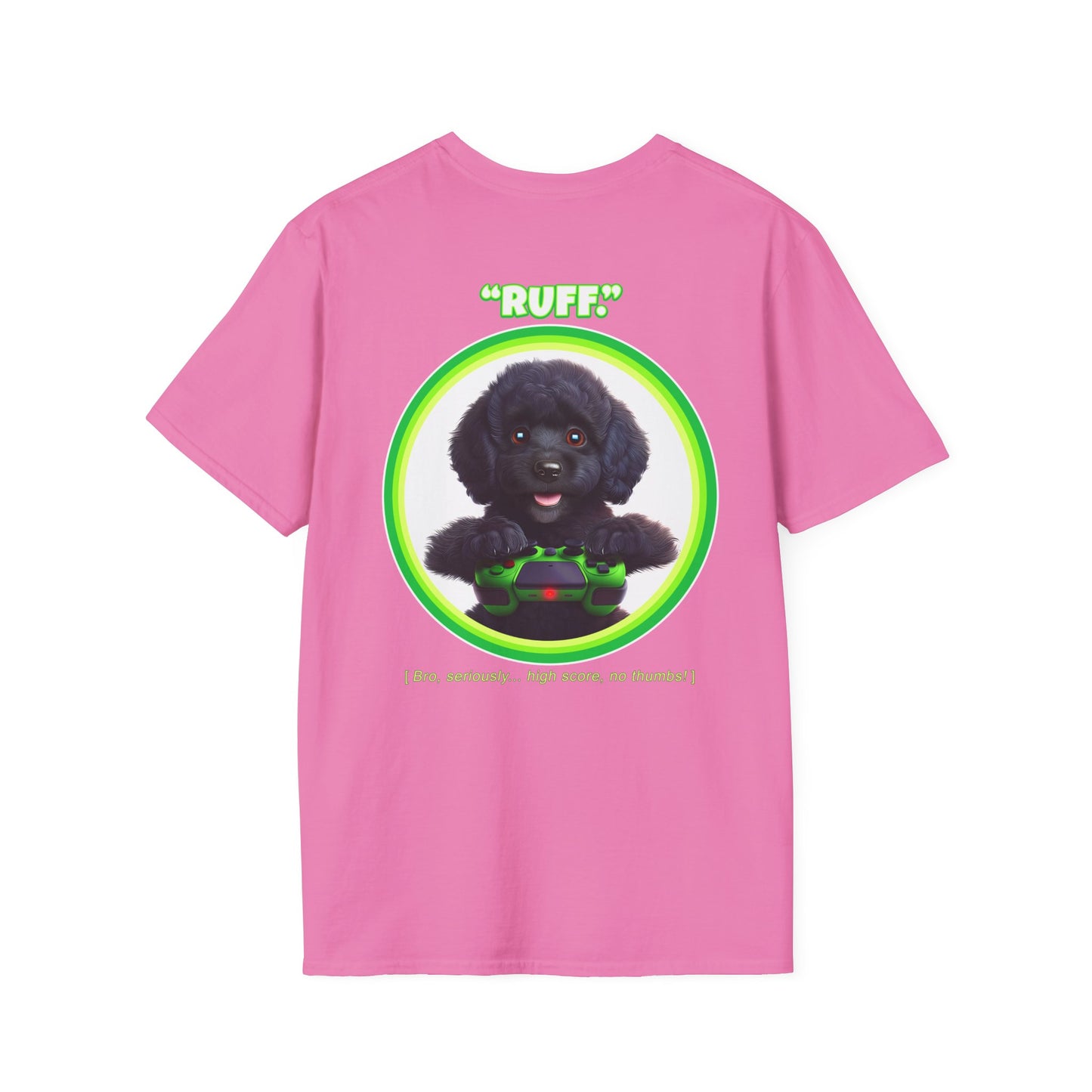 Black Poodle Ruff (Green)