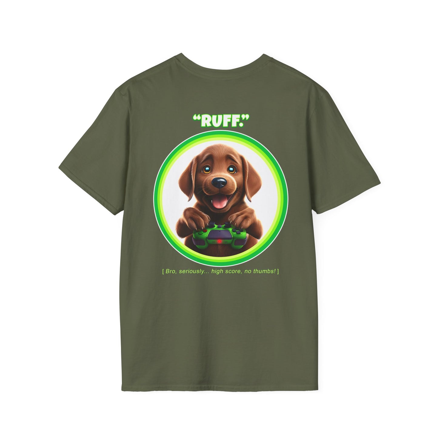 Chocolate Lab Ruff (Green)