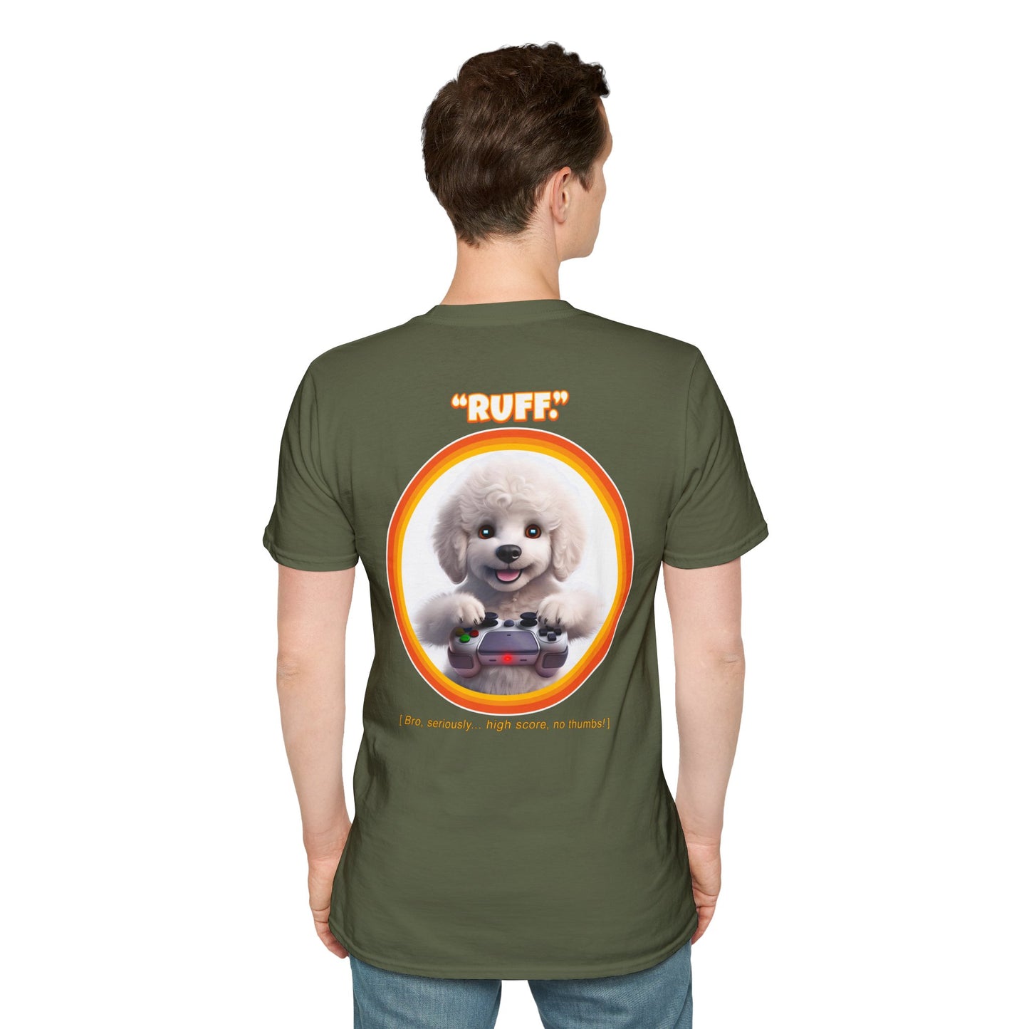 White Poodle Ruff (Orange)