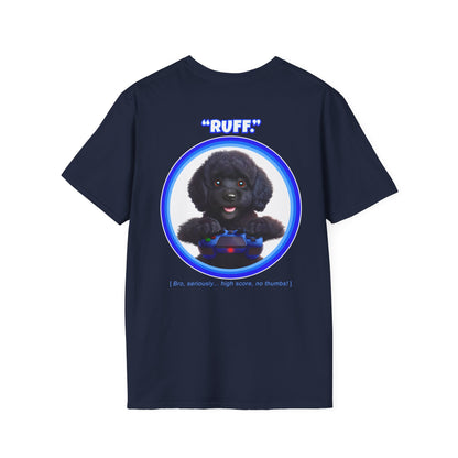 Black Poodle Ruff (Blue)