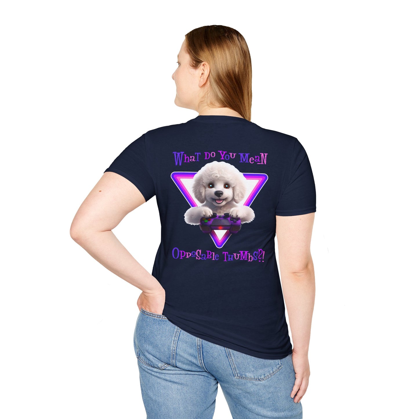 White Poodle What? (Purple)