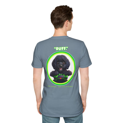 Black Poodle Ruff (Green)