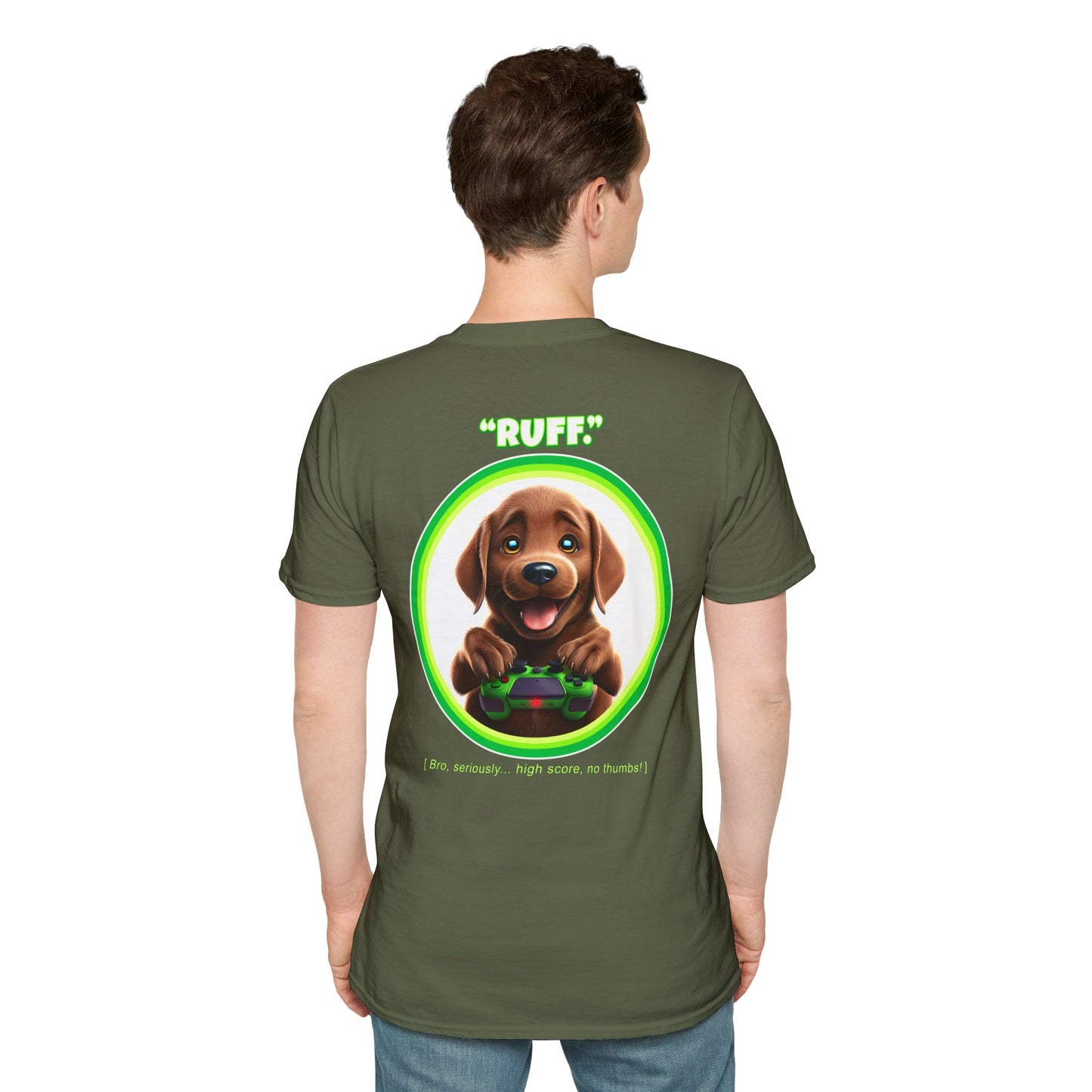 Chocolate Lab Ruff (Green)