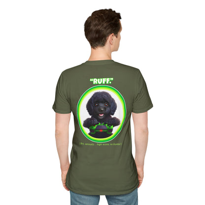 Black Poodle Ruff (Green)