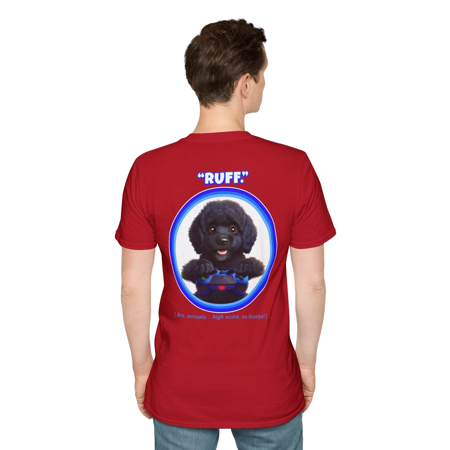 Black Poodle Ruff (Blue)