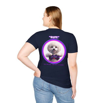 White Poodle Ruff (Purple)