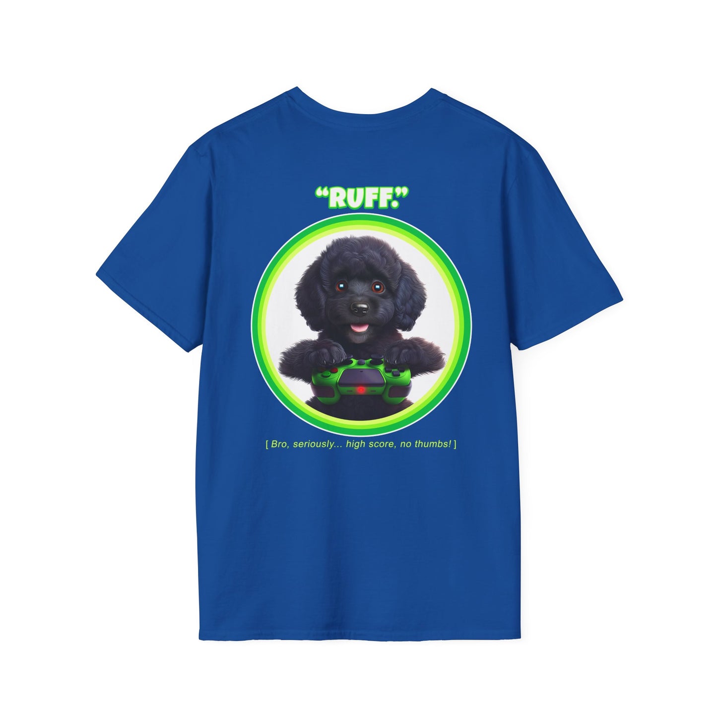 Black Poodle Ruff (Green)