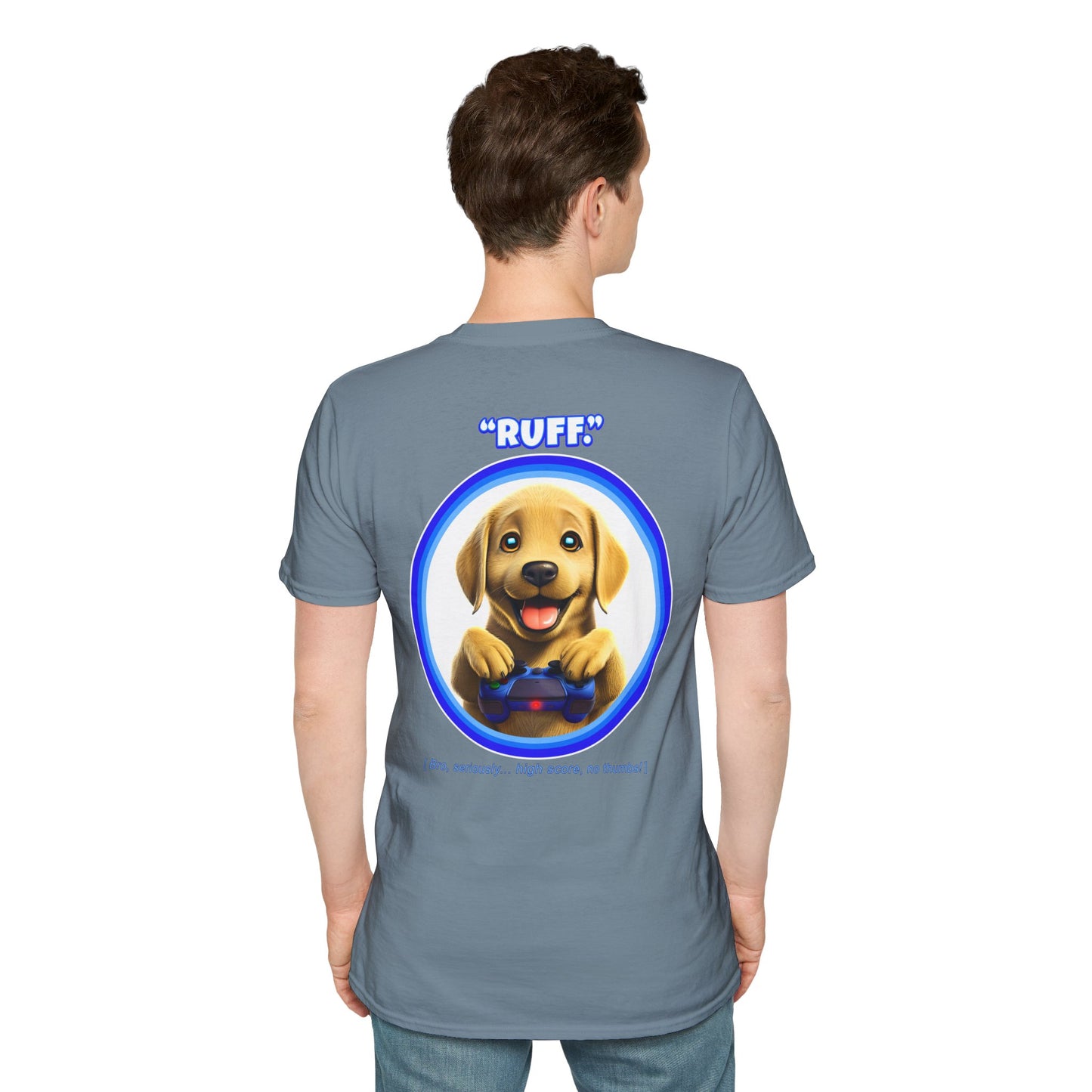 Yellow Lab Ruff (Blue)