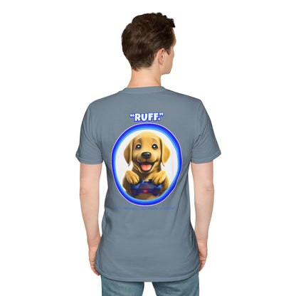 Yellow Lab Ruff (Blue)