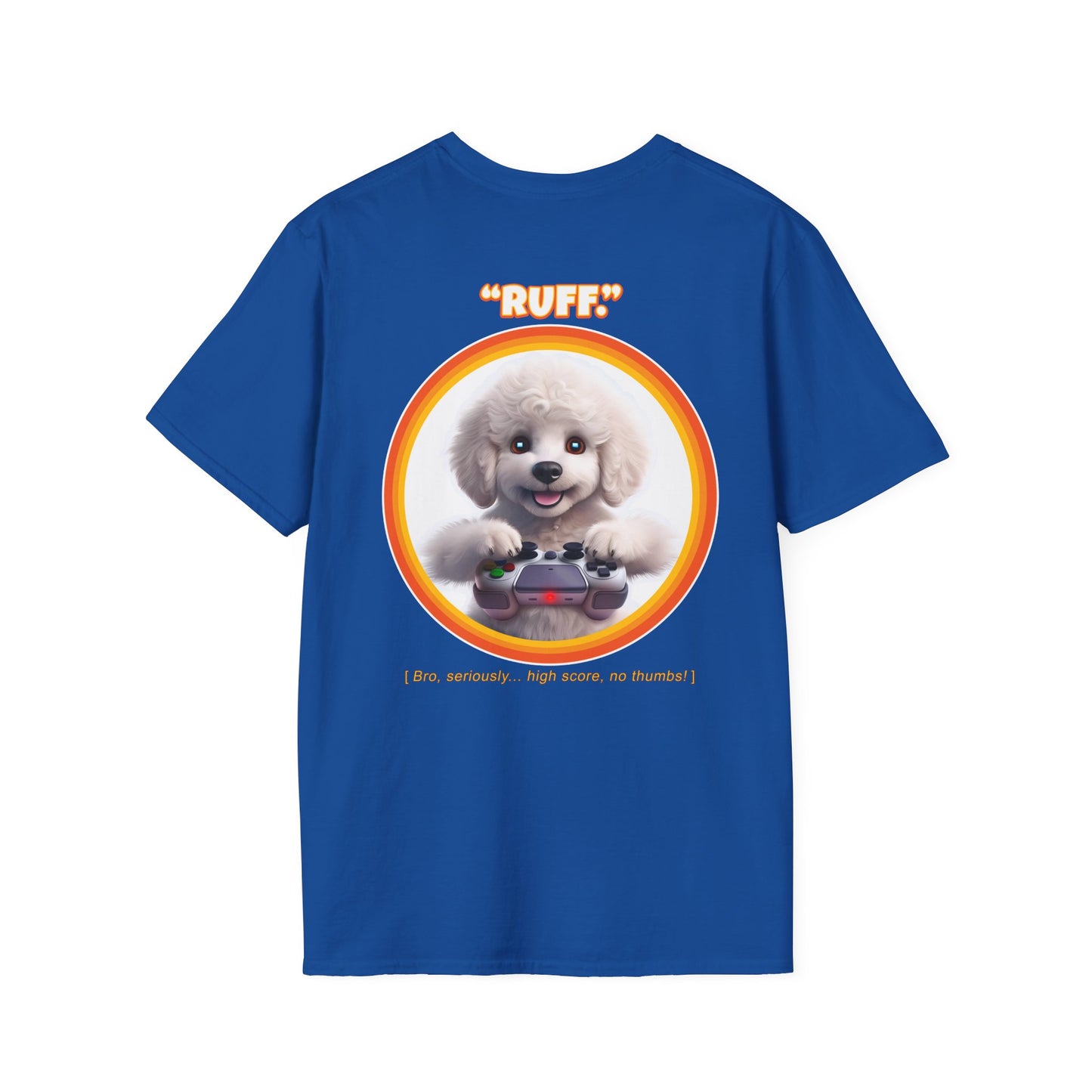 White Poodle Ruff (Orange)