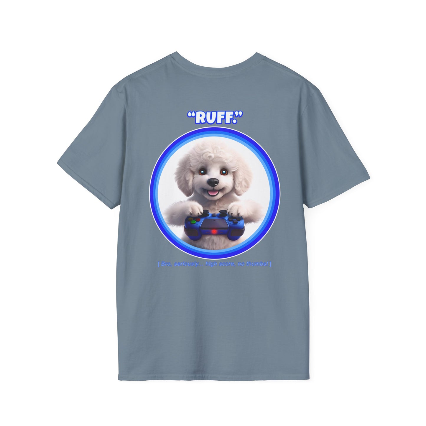 White Poodle Ruff (Blue)