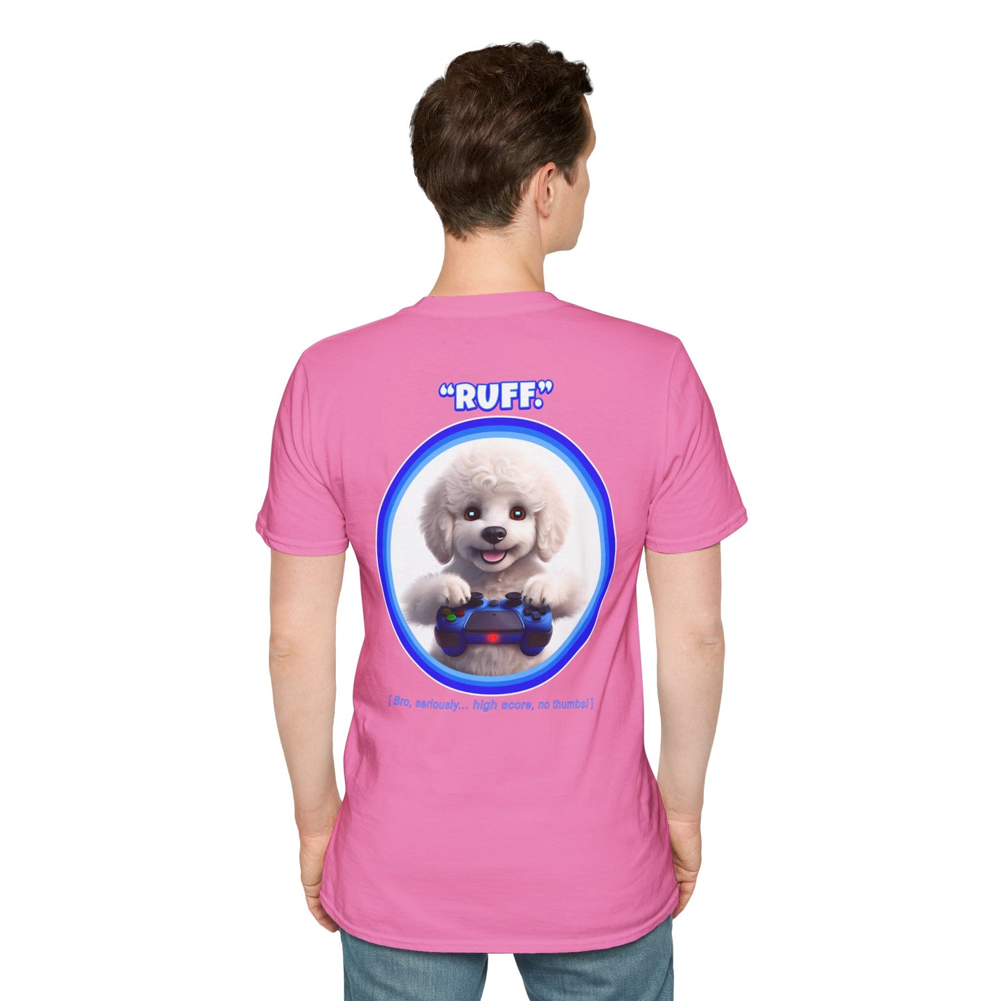 White Poodle Ruff (Blue)