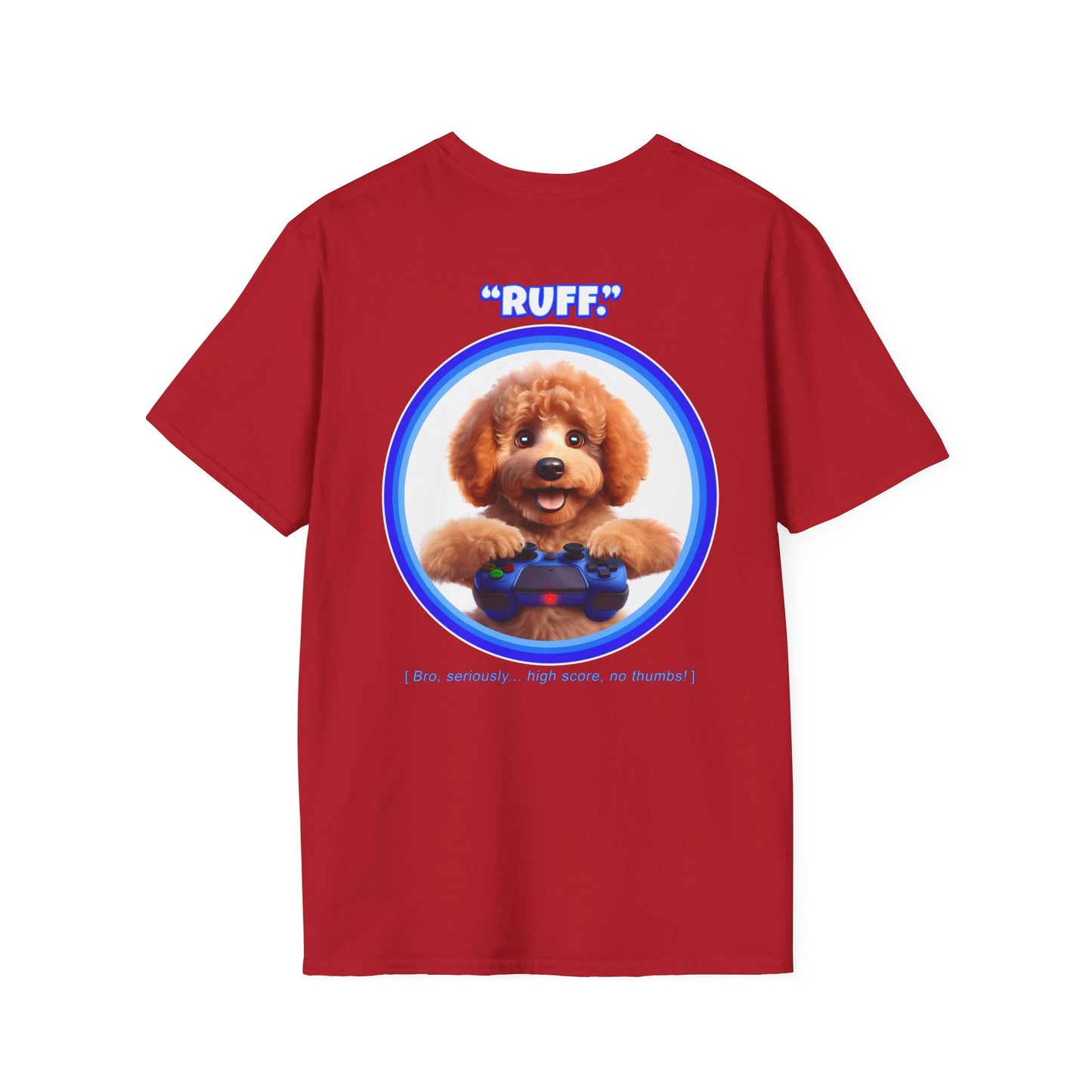 Red Poodle Ruff (Blue)