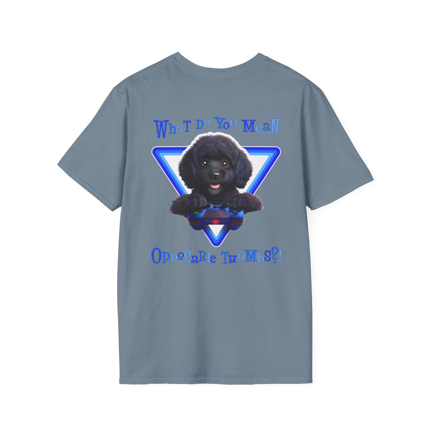 Black Poodle What? (Blue)