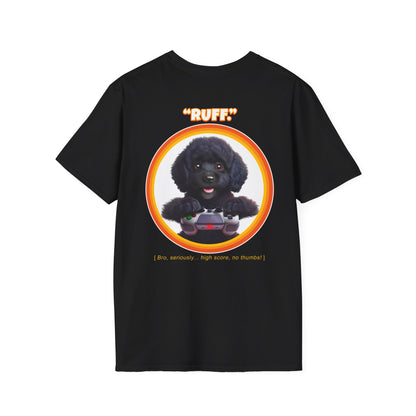 Black Poodle Ruff (Orange)