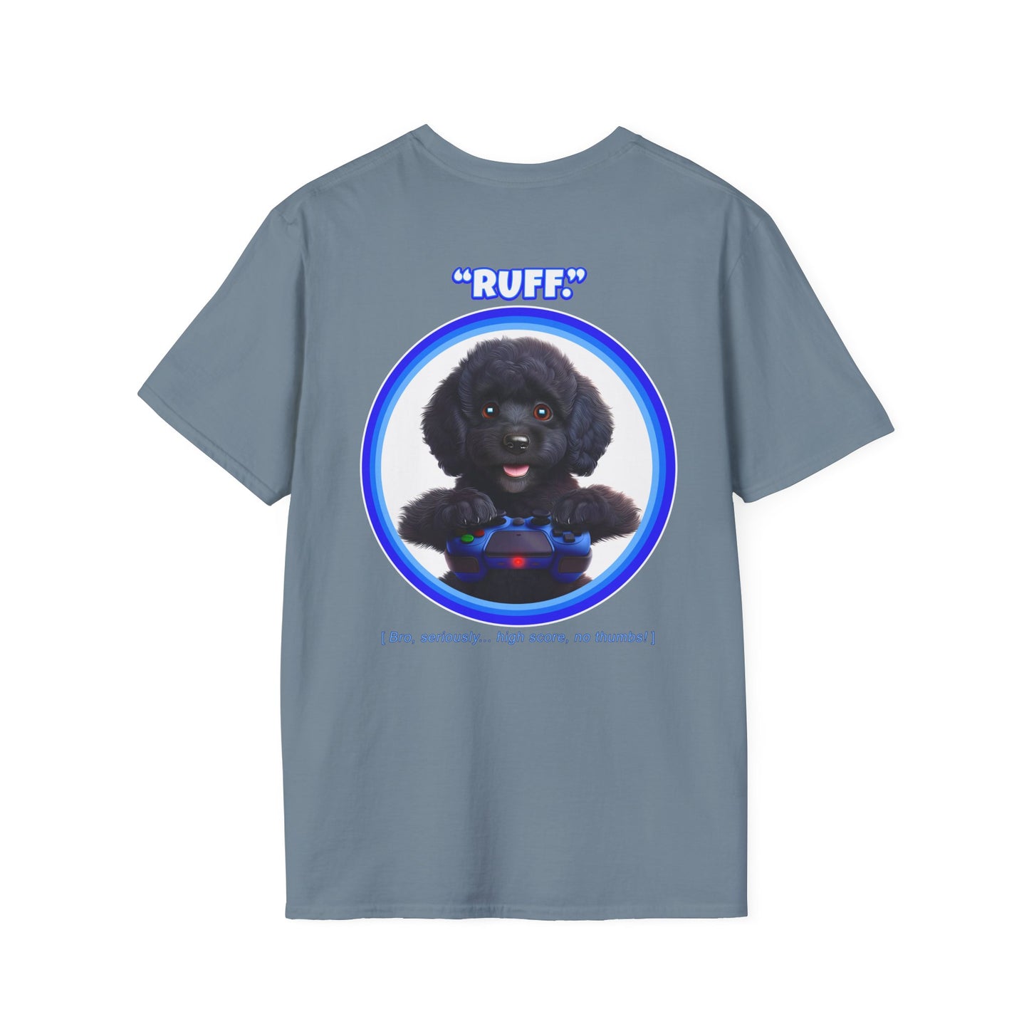 Black Poodle Ruff (Blue)