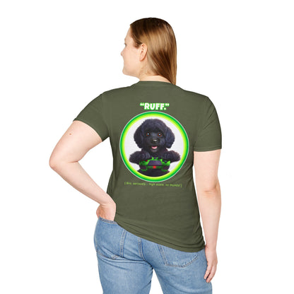 Black Poodle Ruff (Green)