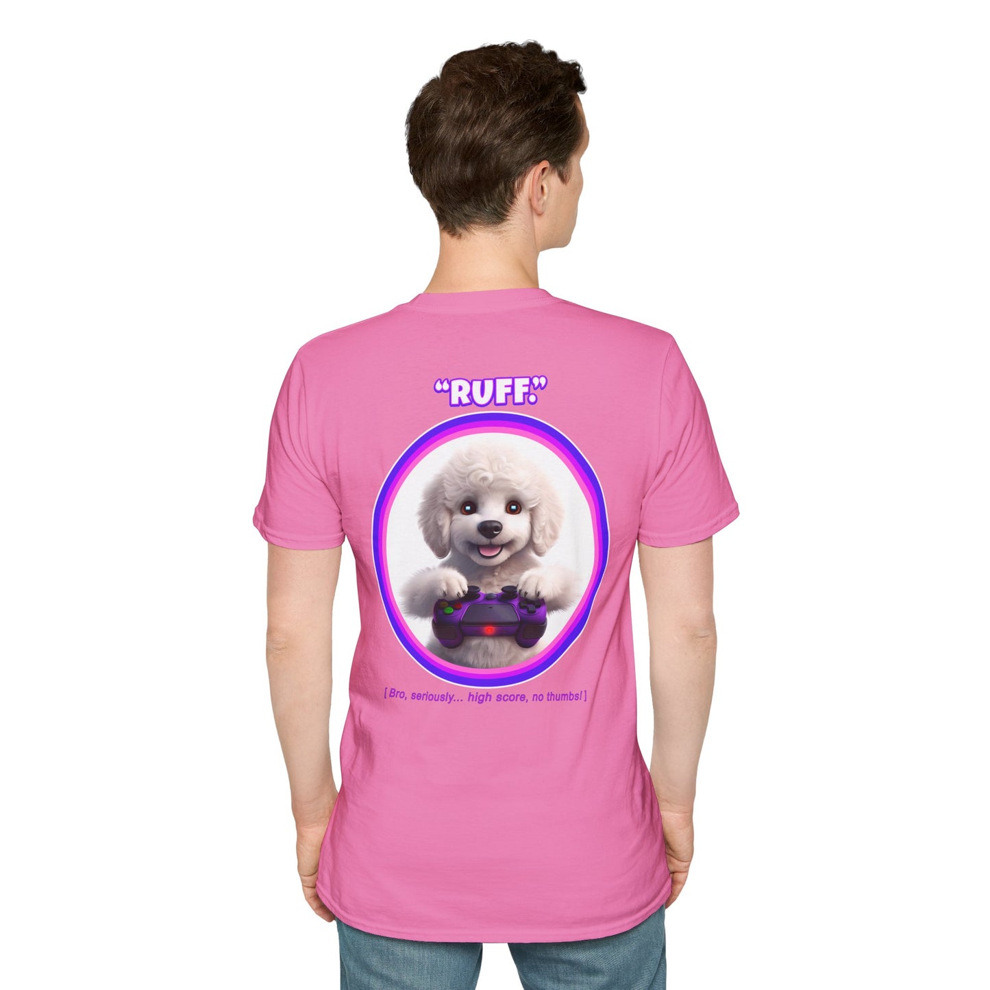 White Poodle Ruff (Purple)