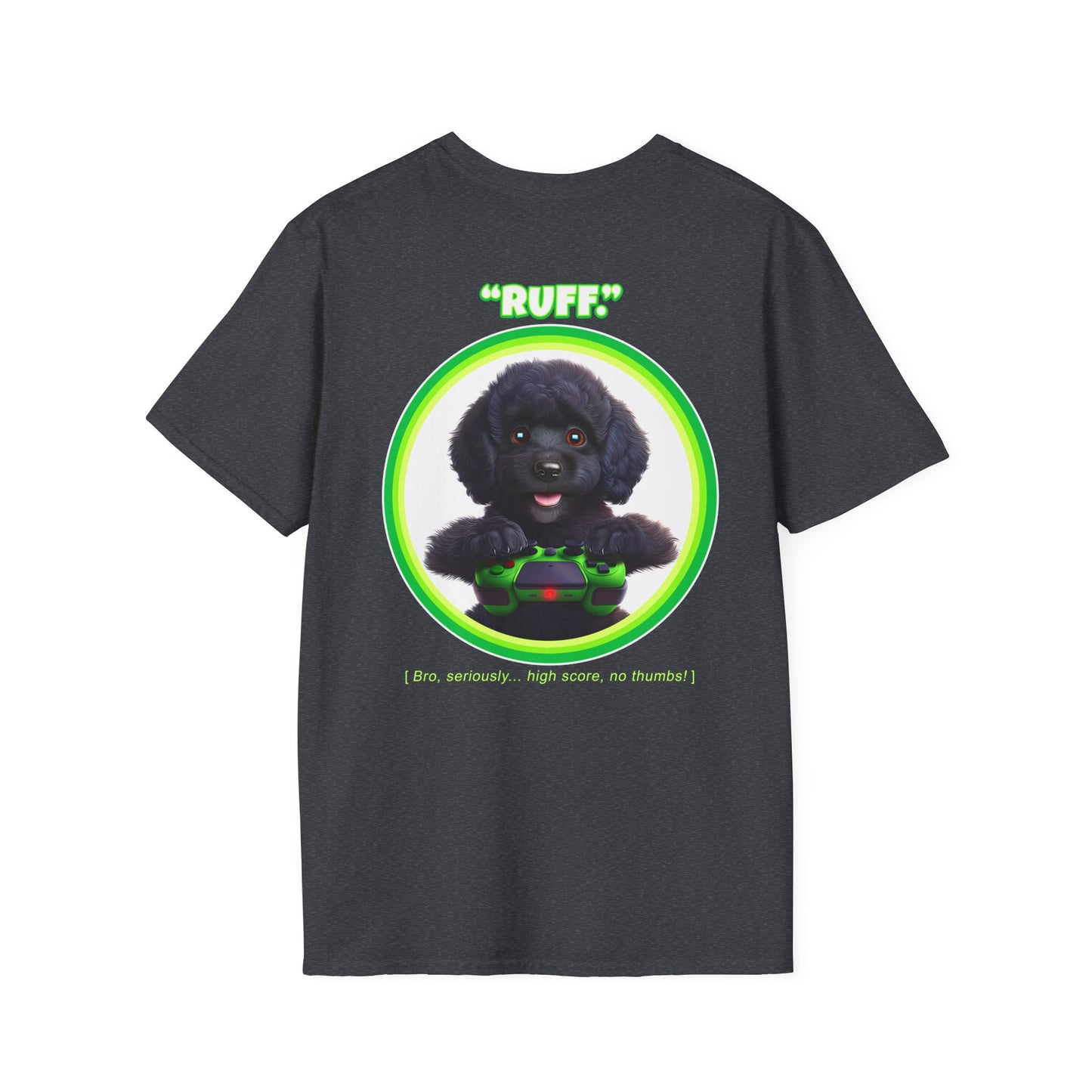 Black Poodle Ruff (Green)