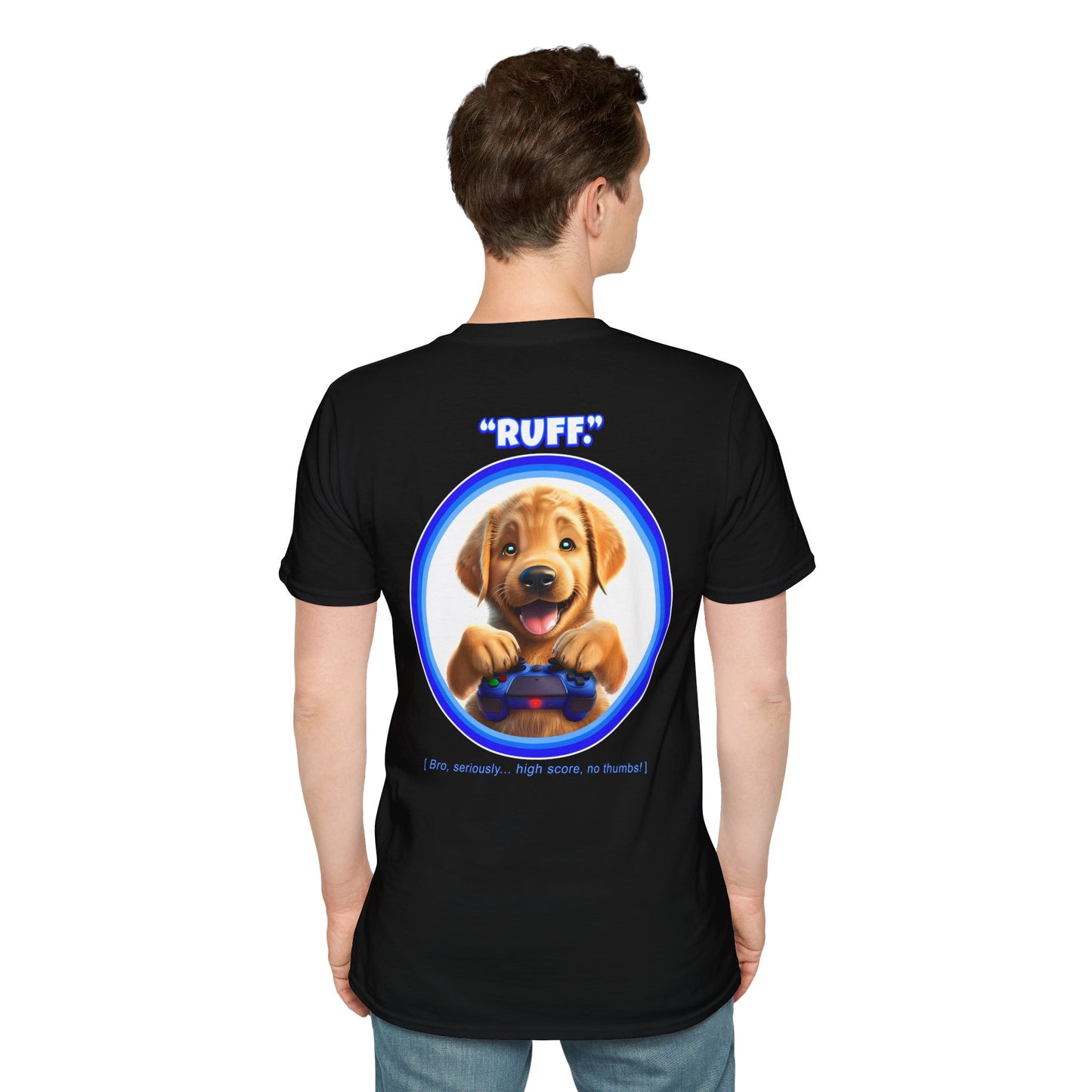 Golden Retriever Ruff (Blue)