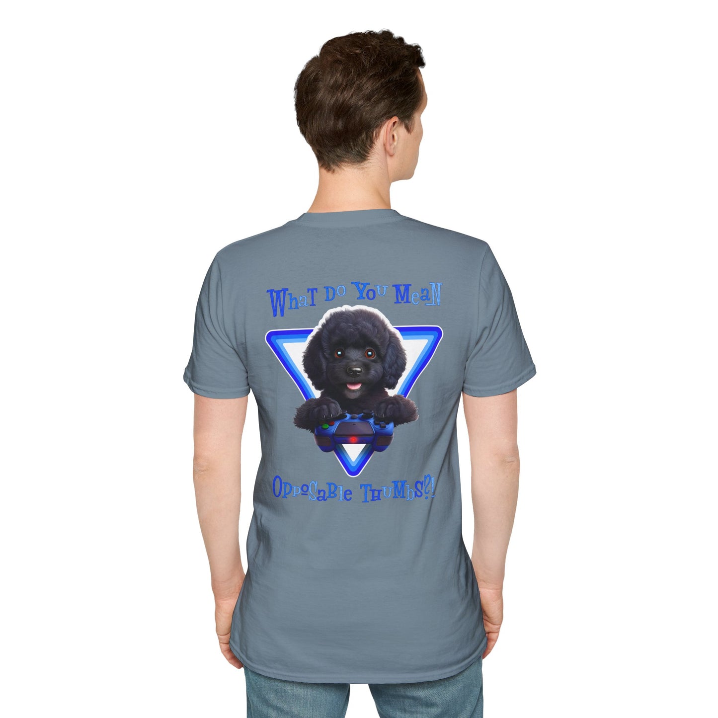 Black Poodle What? (Blue)