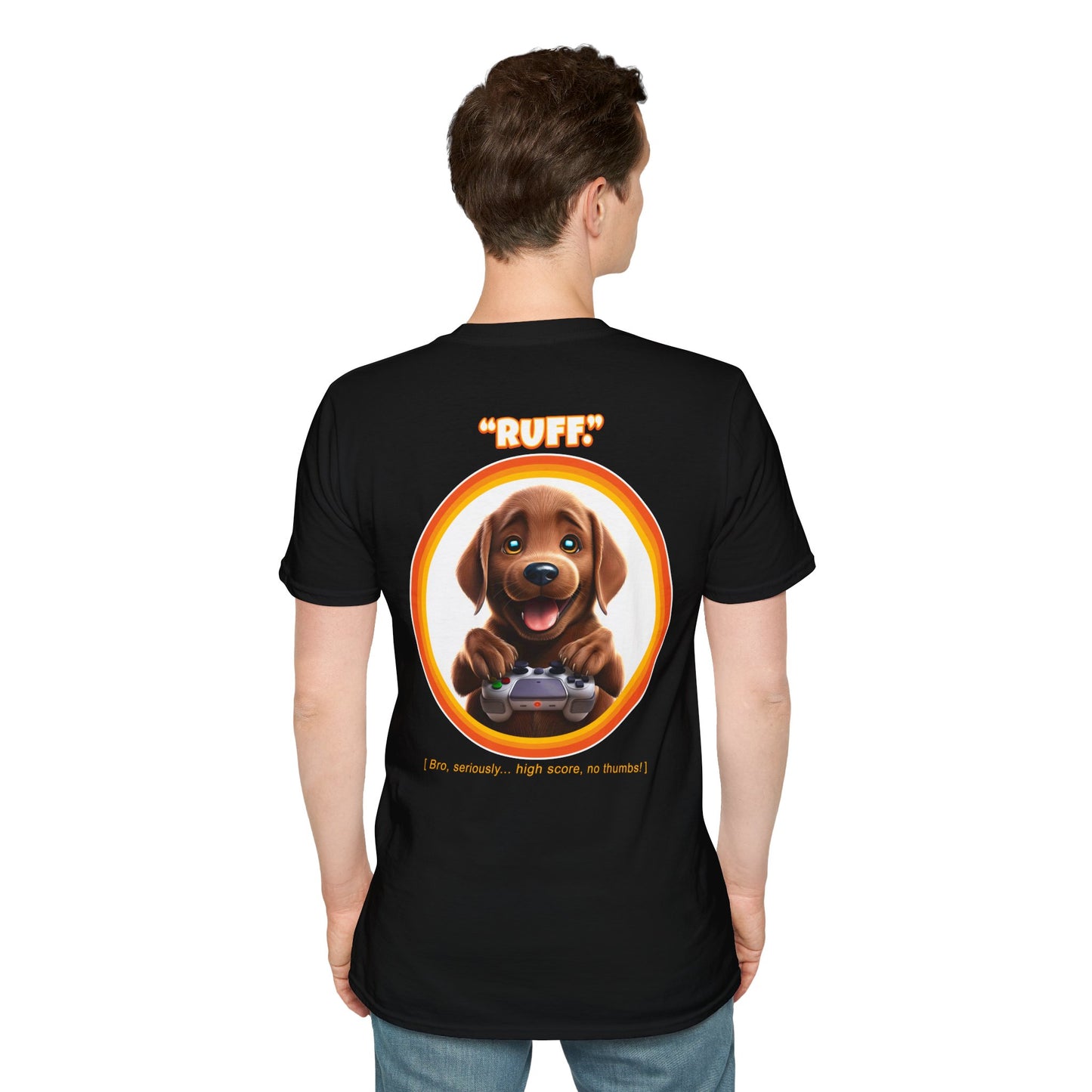 Chocolate Lab Ruff (Orange)