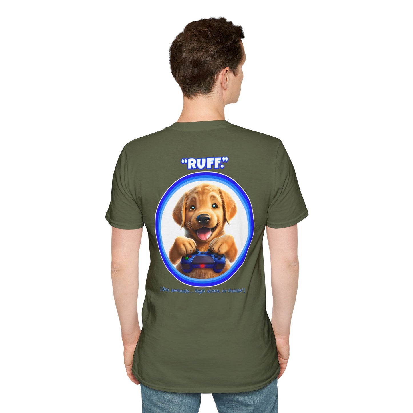 Golden Retriever Ruff (Blue)