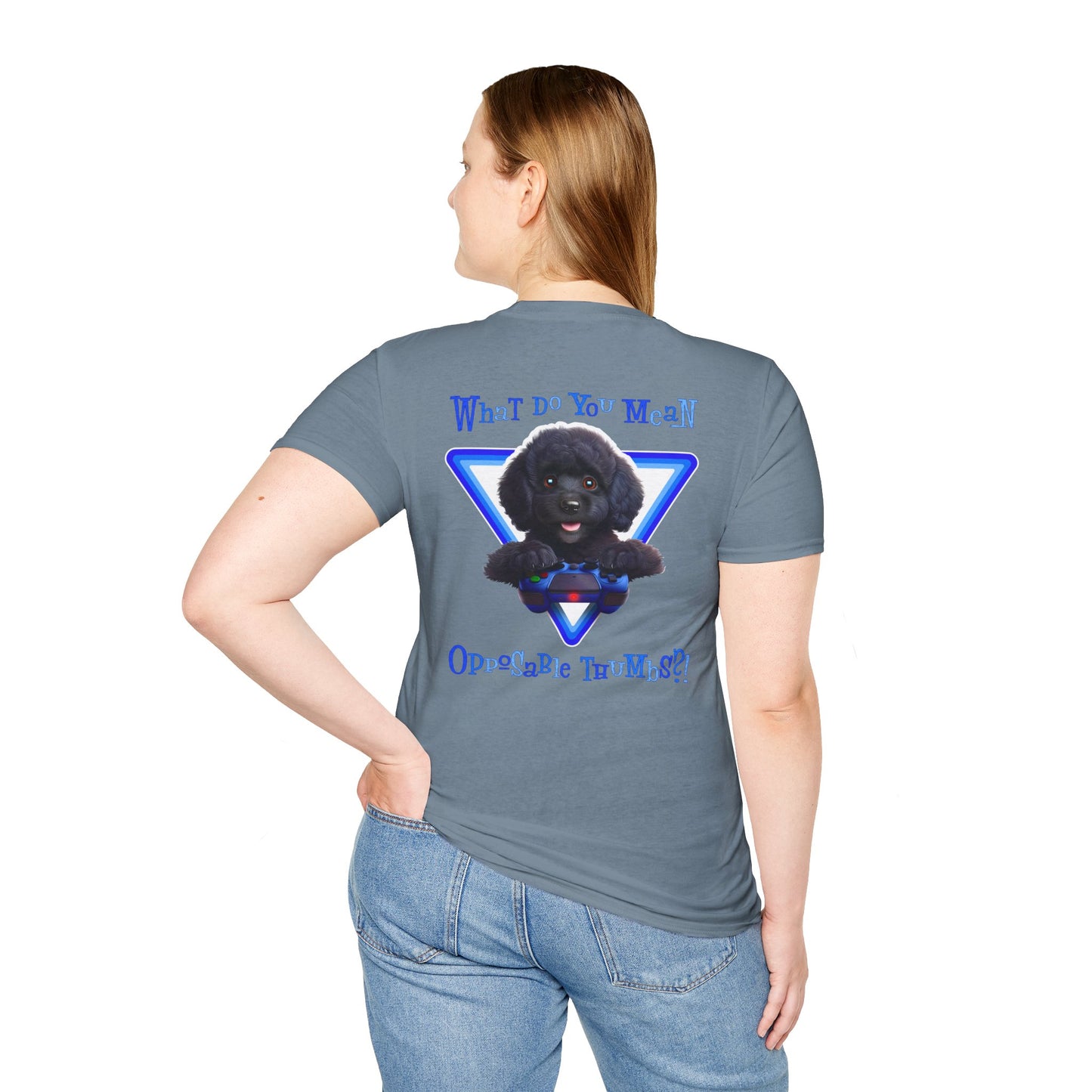 Black Poodle What? (Blue)