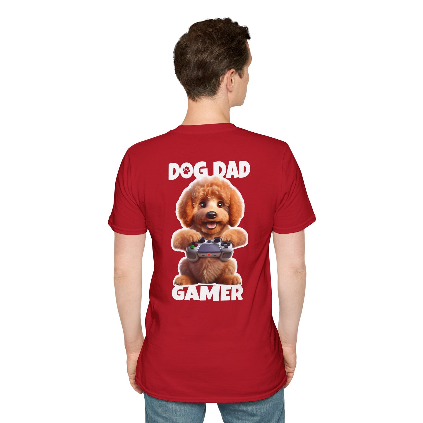 Red Poodle Has Dad