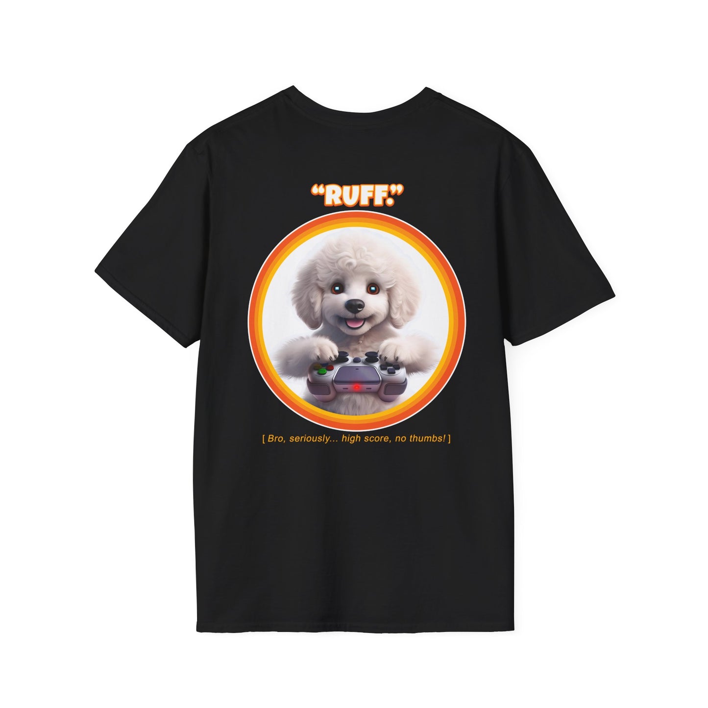 White Poodle Ruff (Orange)