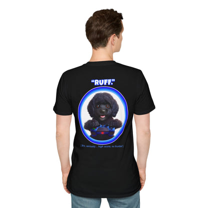 Black Poodle Ruff (Blue)