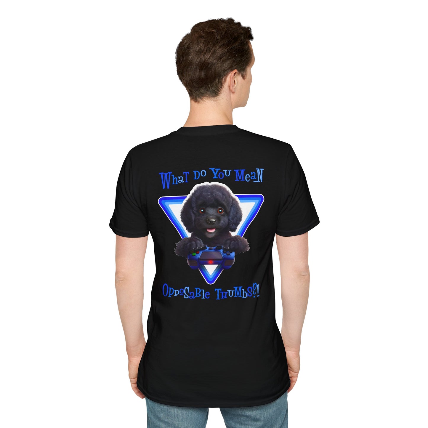 Black Poodle What? (Blue)