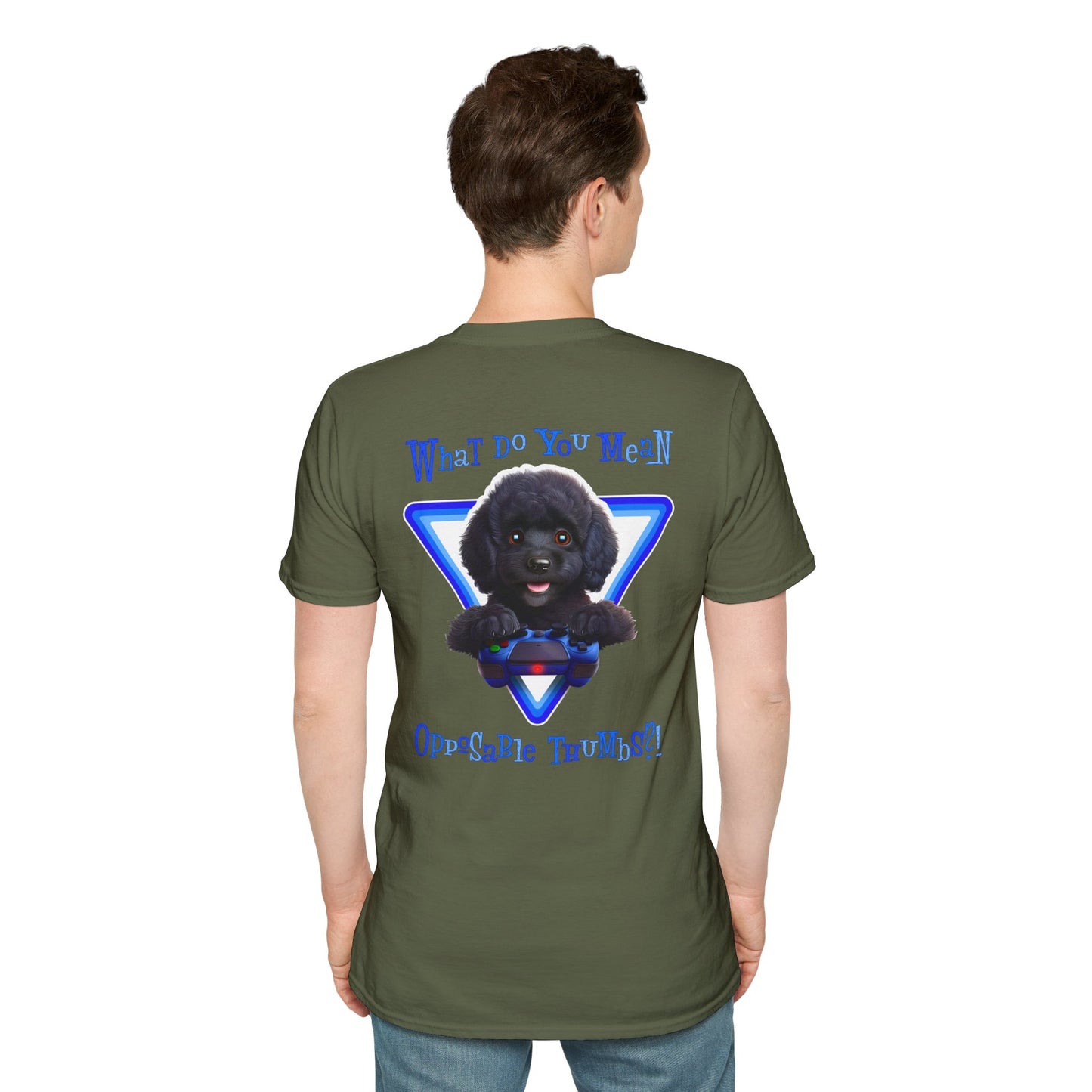 Black Poodle What? (Blue)