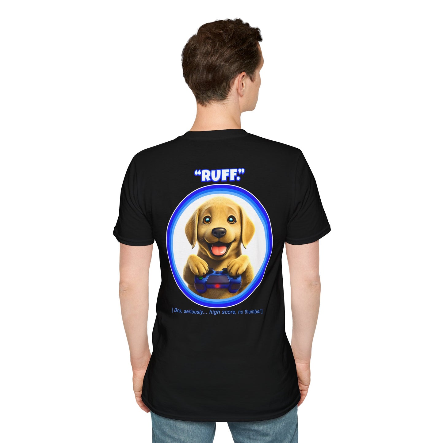 Yellow Lab Ruff (Blue)