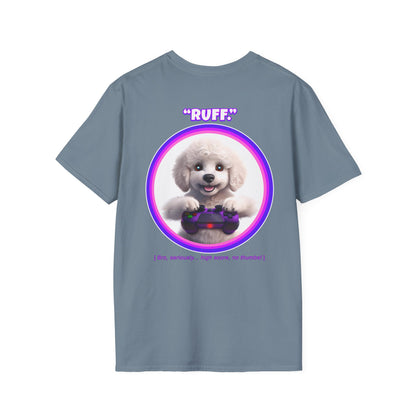 White Poodle Ruff (Purple)