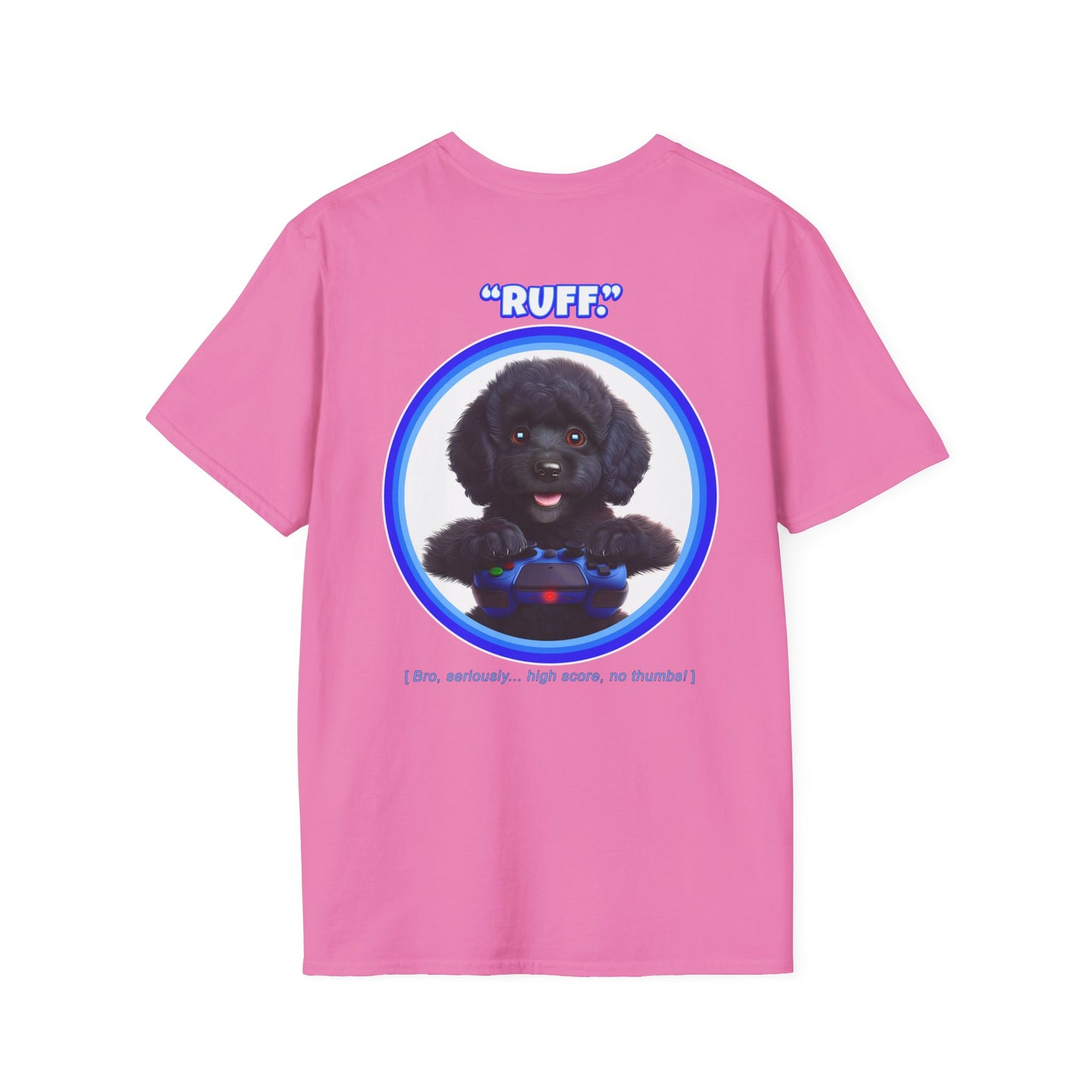 Black Poodle Ruff (Blue)