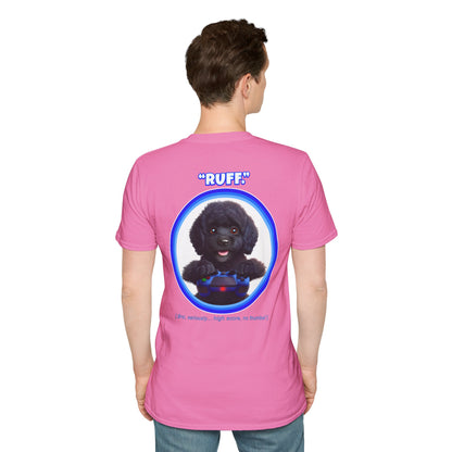 Black Poodle Ruff (Blue)