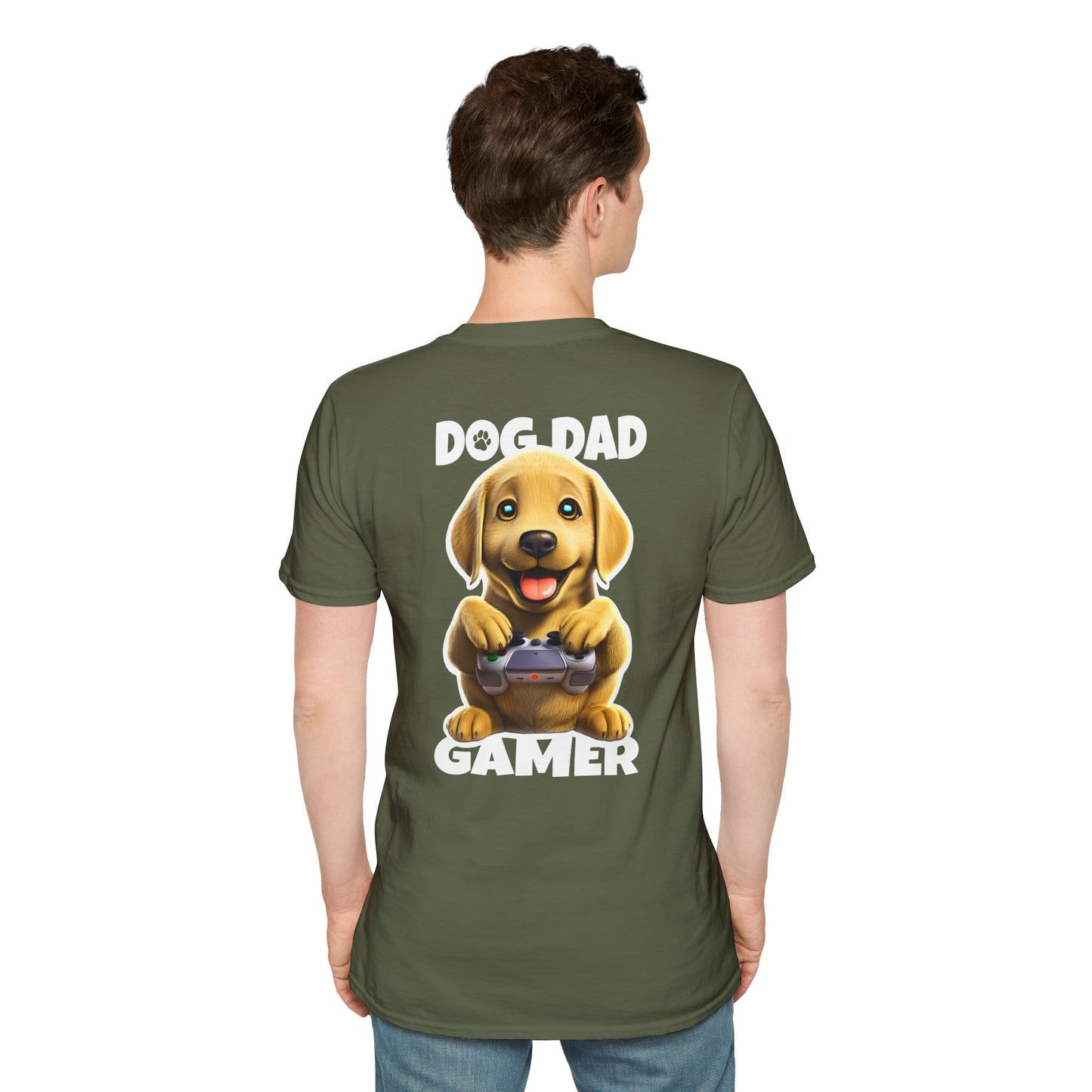 Yellow Lab Has Dad