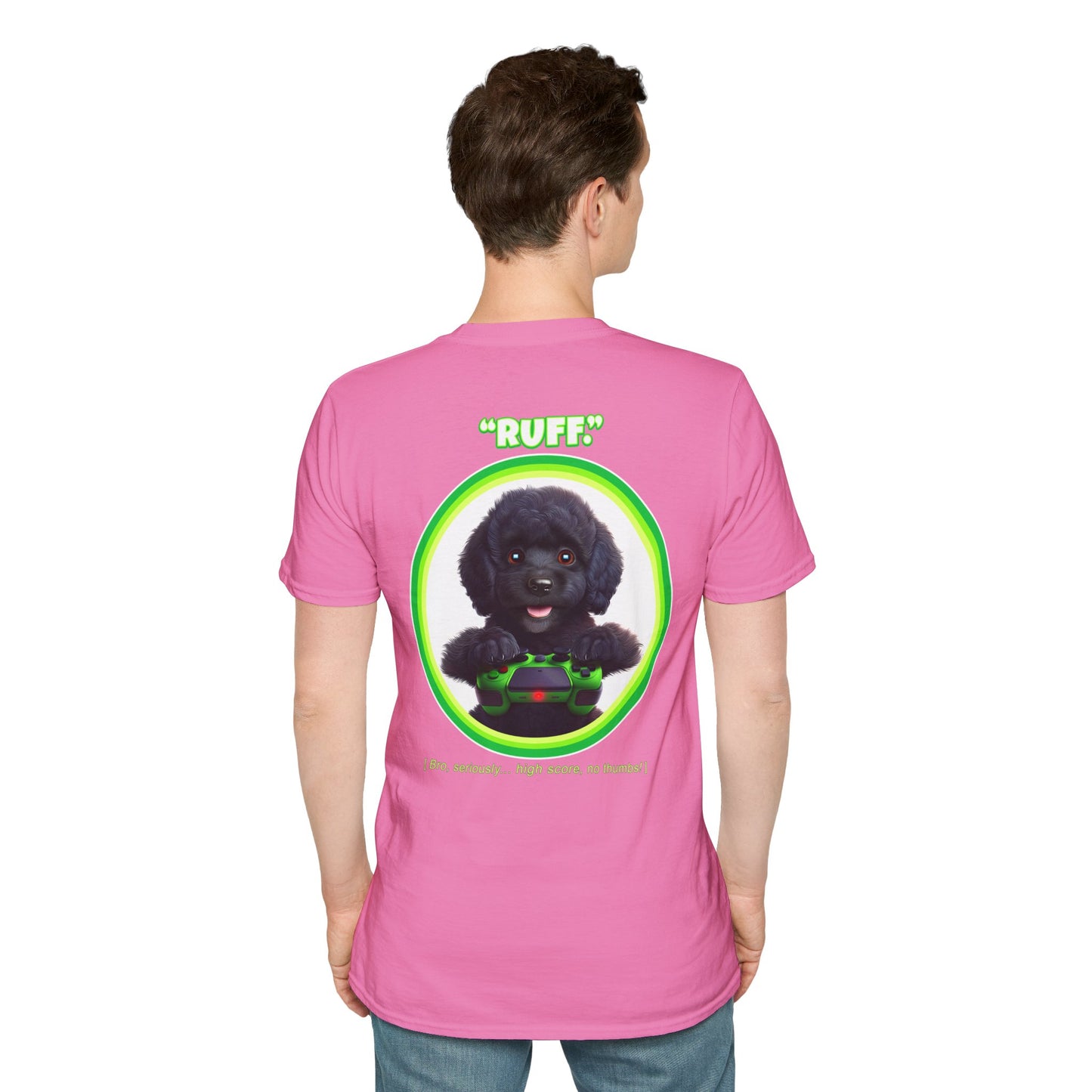 Black Poodle Ruff (Green)