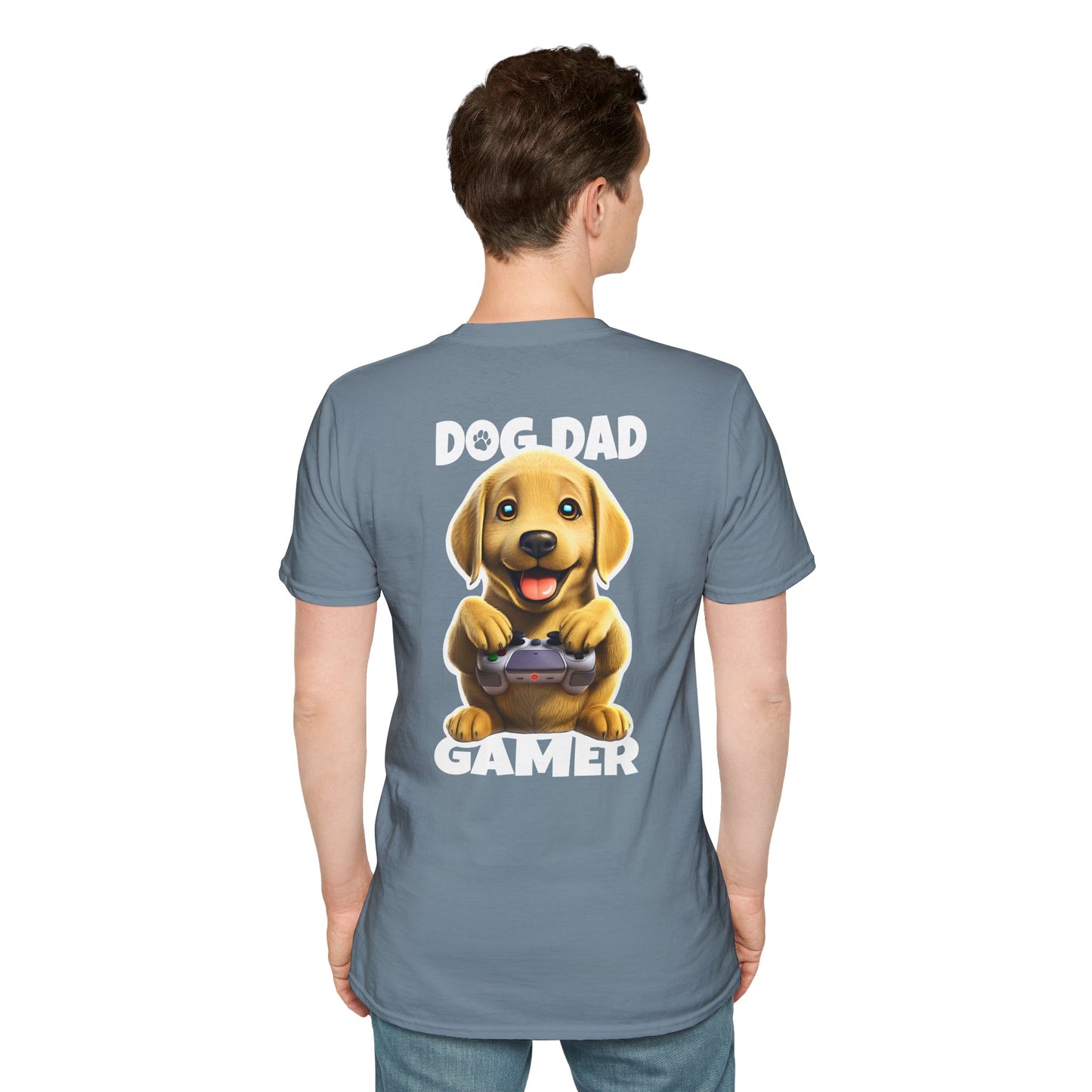 Yellow Lab Has Dad