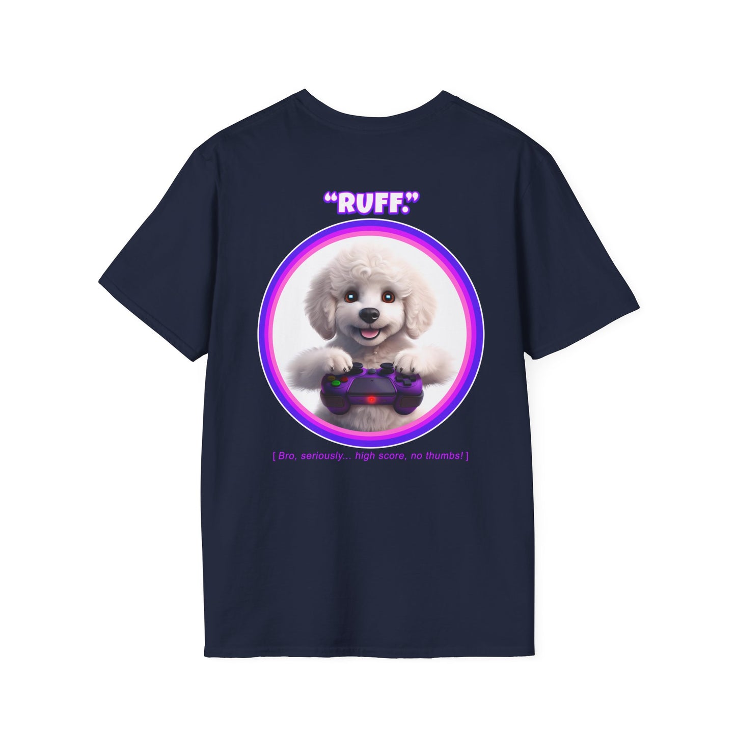 White Poodle Ruff (Purple)