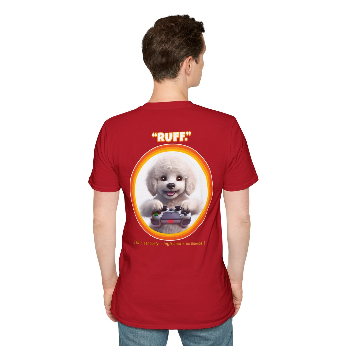 White Poodle Ruff (Orange)